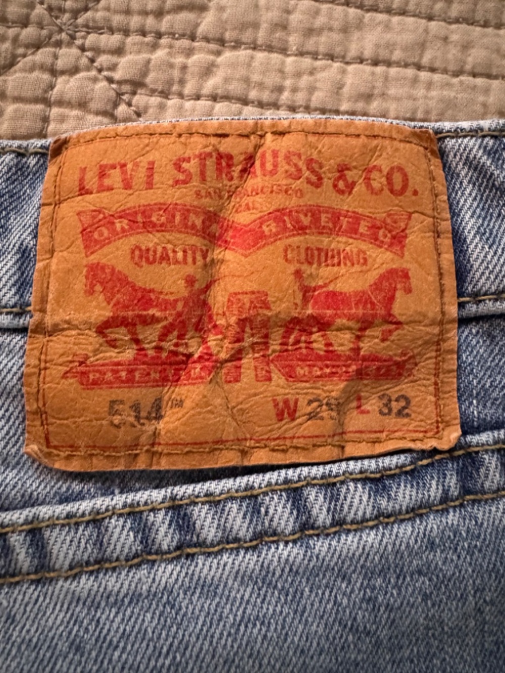 Levis  514 W29 L32 blue jeans denim